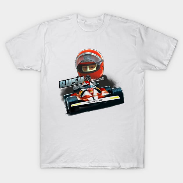 RUSH-Niki Lauda T-Shirt by mangbo